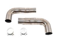 Rear muffler delete set Cup Style. Porsche 996 Carrera 2 / Carrera 4 / GT3 from Rennline - 99611112156, 99611112157, 99611113154, 99611112256, 99611112257, 99611113254, 99611113257, 99611113157, 99611113168 - EX16.17 Black, EX16.17 Silver, EX16